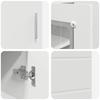 Wooden Cabinet with Storage White 88.5 X 30.5 X 73 Cm Engineered Wood