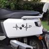 Heartbeat Dog Paw Personalized Waterproof Sticker Car Window Motorcycle Scooter Body Decal Auto Exterior Decoration Accessories