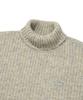 COVERNAT Multi-Color Turtleneck Knit Oatmeal