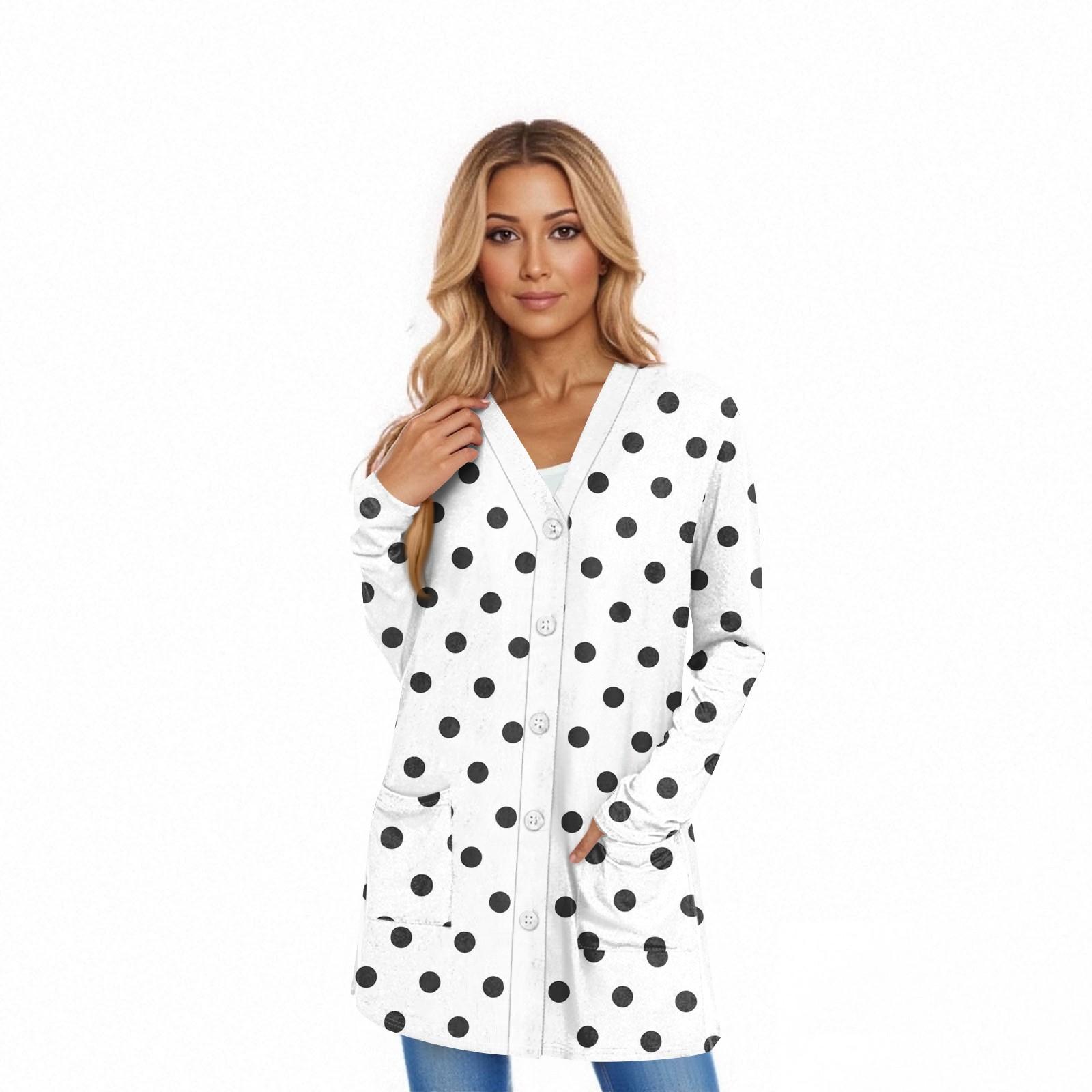 

Женский кардиган с длинным рукавом, повседневная куртка с карманами, топ XXL белый