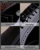 Men's Round Toe Brogue Carved Leather Shoes - British Style, Formal Business, Casual, Thick Sole, Shiny Finish.