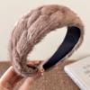 2026 Autumn/Winter Plush Wide-Brimmed High Skull Headband: Luxury Women's Hair Accessory