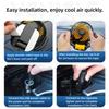 Folding Air Circulator Fan 5V/12V/24V Small Fan Dashboard Air Vent Fan  Auto SUV