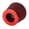 Car Universal 63mm Iron High Flow Air Multi Diameter Mushroom Head Air Filter Kit(Red)