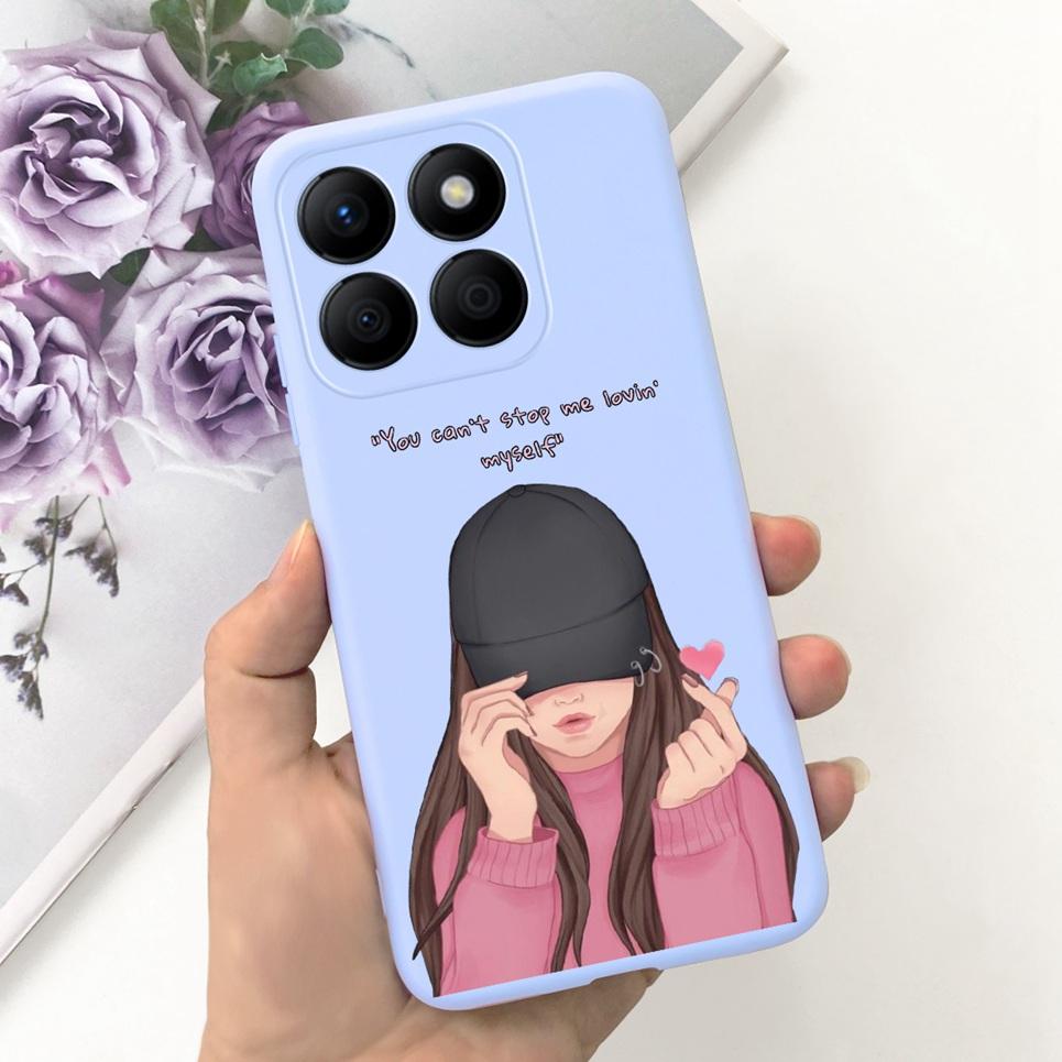 Women Fashion Girly Phone Case For Huawei Honor X9b Honor X8b Coque Funda Flower Pattern Soft Silicone Funda HonorX9b 5G Coques