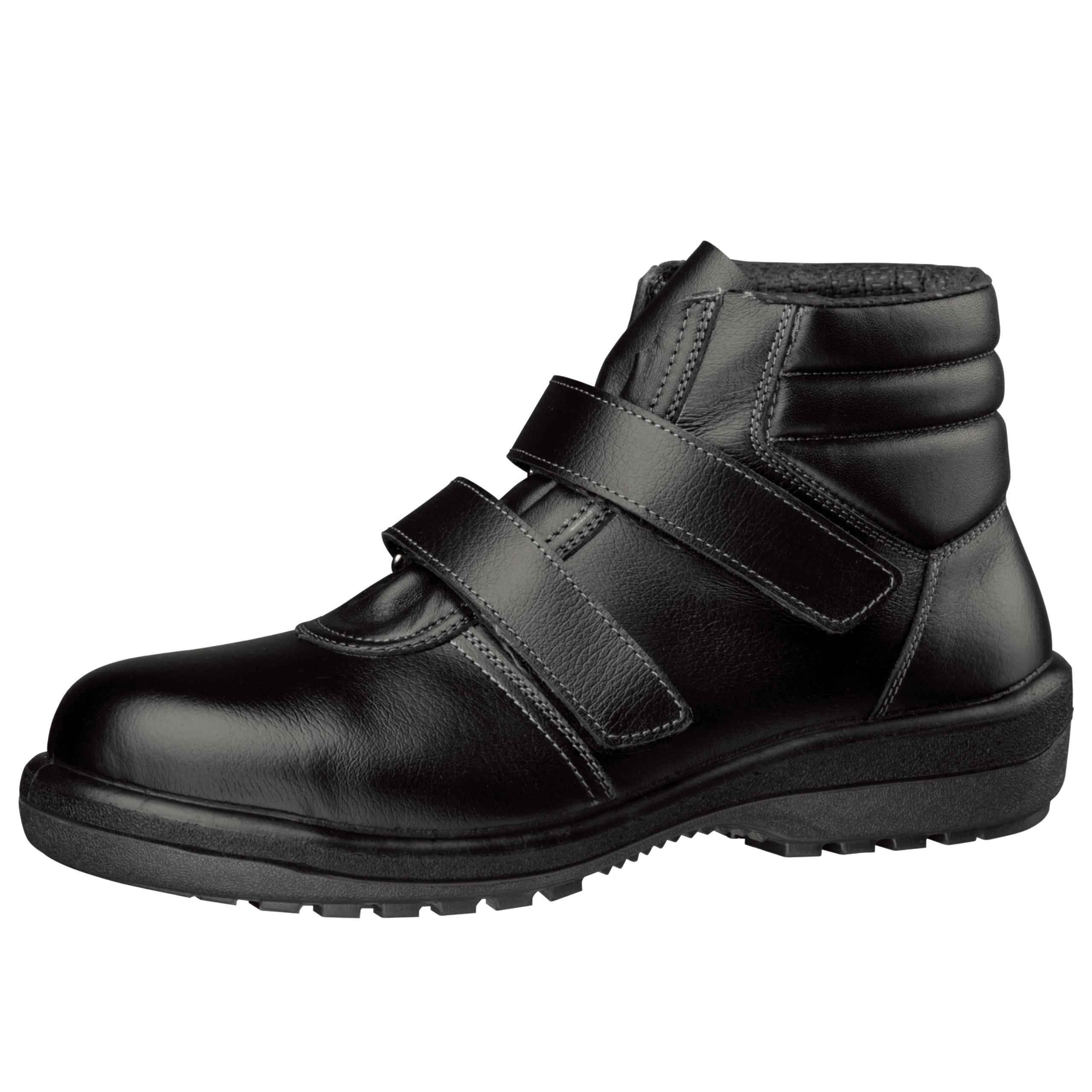 

Обувь Rubber Tech Safety JIS Medium Knit Regular Wide Toe cm [Midori Anzen], стандартная, рабочая, коробка, противоскользящая, противоскользящая RT725, черная, 26,0