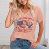 4th of July V-neck T-Shirt Women Clothing 250th Anniversary Graphic T Shirt 1776-2026 250th Birthday Tops Shirts