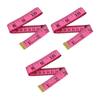 3Pcs 1.5M/60-inch Double-sided Tape Measure Mini Soft Measuring Tape Portable Tailor Sewing Cloth Weight Loss Body Measuring Tape Flexible Ruler Tape