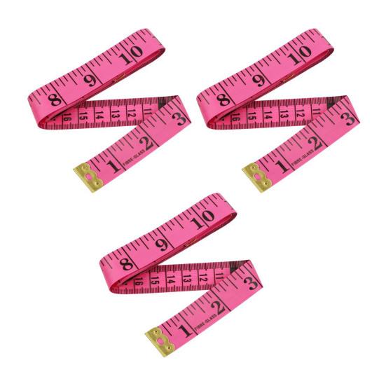3Pcs 1.5M/60-inch Double-sided Tape Measure Mini Soft Measuring Tape Portable Tailor Sewing Cloth Weight Loss Body Measuring Tape Flexible Ruler Tape