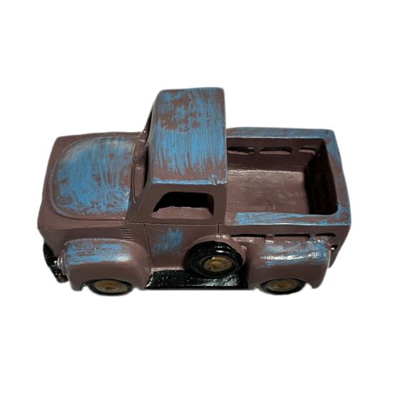 

Винтажный фермерский дом, декор для грузовика, цветочное растение, сочный горшок, держатель для цветов, изделия из смолы, ржавый деревенский фермерский пикап, украшение стола, подарок на день рождения