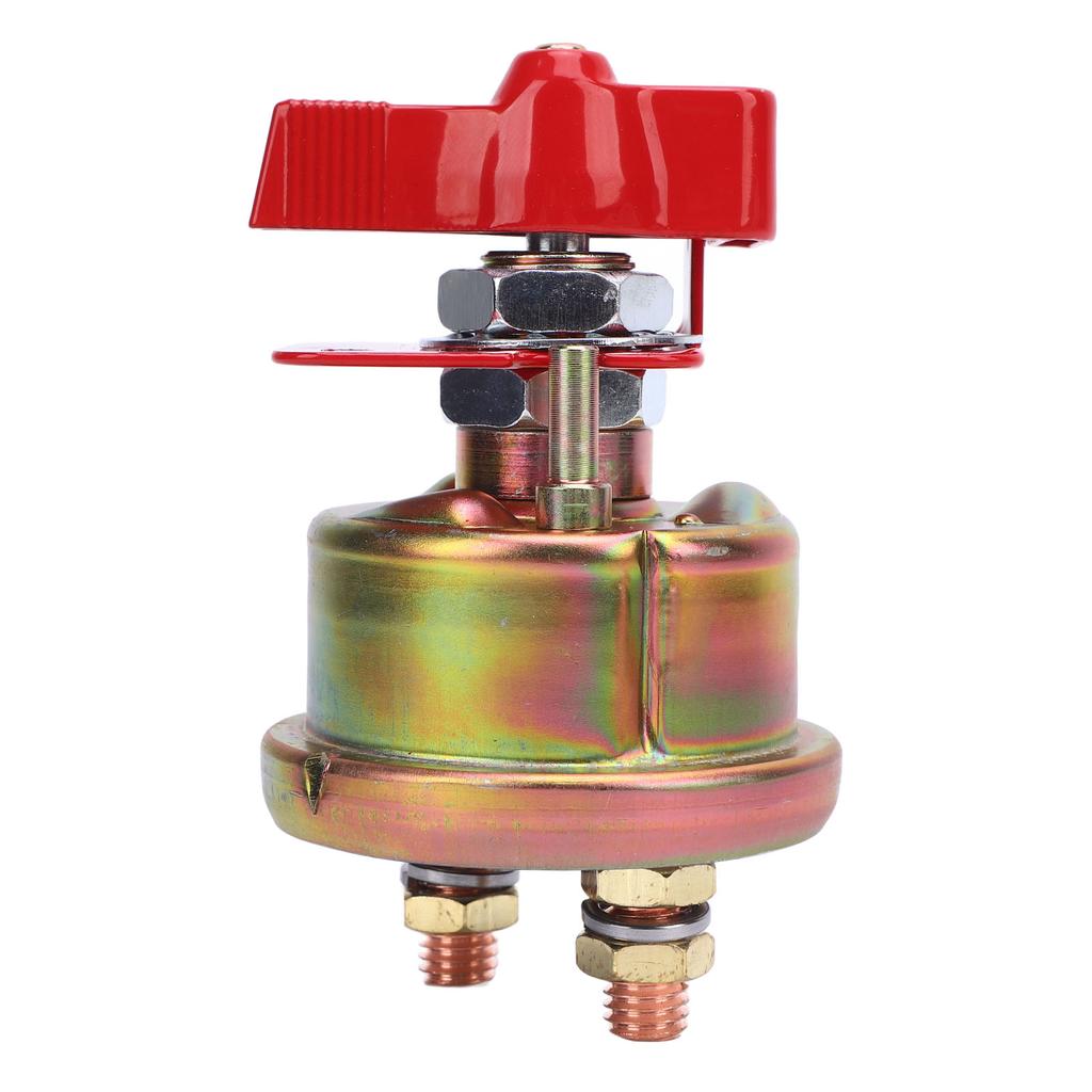 Battery Disconnect Switch Set DC 24V 300A Two Copper Terminal Enhanced Safety Battery Isolator Switch for Boat RV ATV