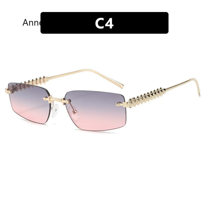 Vintage Sunglasses for Women Oversized Rimless Luxury Sunglasses Frameless Designer UV400 Sun Glasses  gafas