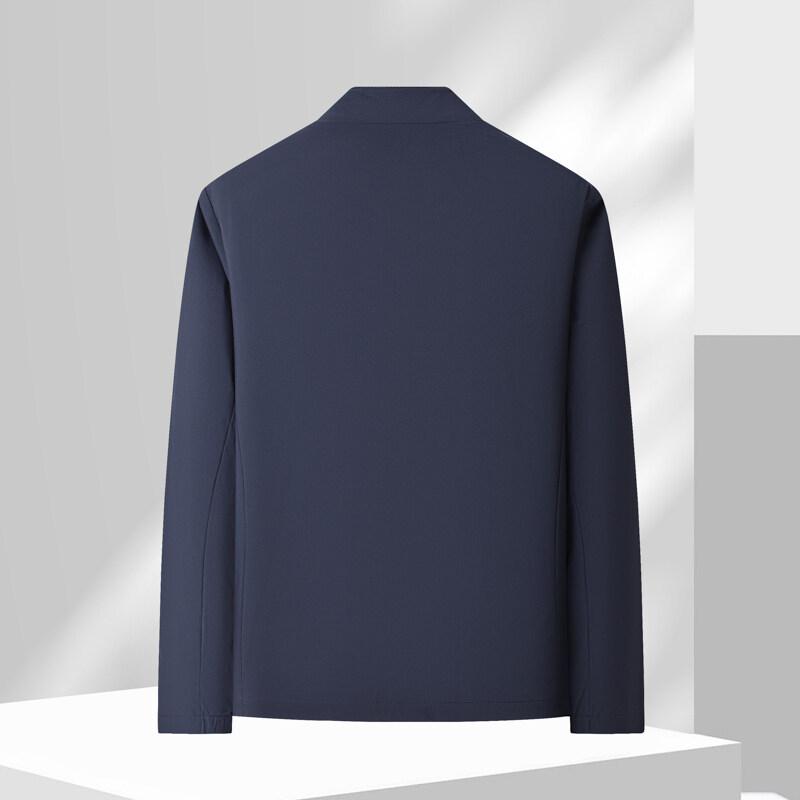 New Spring and Autumn Thin Business Jacket Men's Stand-up Collar Versatile Jacket Men's Casual Men's Jacket