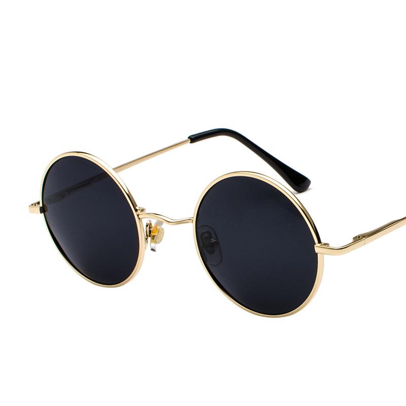 

MYT_0434 Brand Designer Round HD Sunglasses Men Women Retro Sun Glasses Male Female Metal Frame Eyewear Driving UV400 No Box