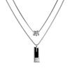 JMXD Women Sweater Chain Titanium Steel Pendant Necklace Small Luxury Chic Y2K Minimalist Statement Jewelry Gift for Her
