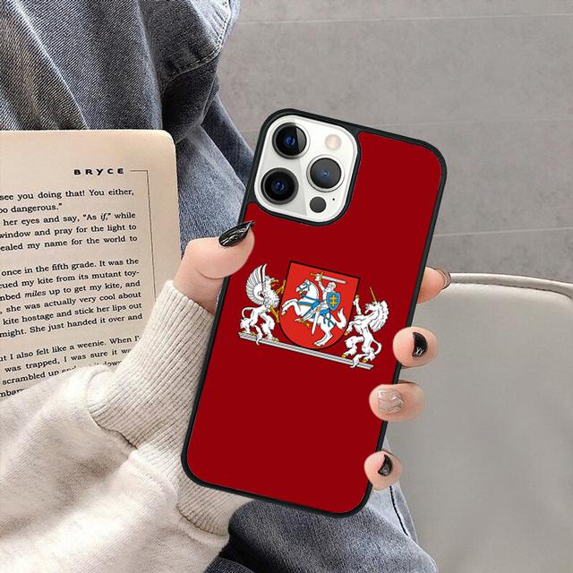 Lithuania Flag Phone Case Cover for iPhone 17 Air 16 16e 15 13 14 11 12 Pro Max Plus Coque Fundas Shell