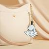 4Pcs Prank Cat Keychain Pendant Anxiety Relief Rotating Ball Keyring Miniature Bearing Key Chain Backpack Accessory