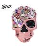 Personalized Air Outlet Decoration Bling Skull Car Vent Clips Rhinestone Diffuser Clip Shiny Sophisticated Decor Conditioner Decoration Funny Auto
