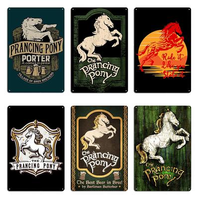 The Sign Of The Prancing Ponys Metal Sign Plaques Club Party Mural Printing The Prancing Ponys Tin Sign Poster