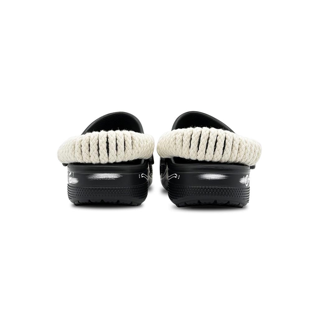 Crocs Baya Clog Cake Meow EVA Fashion Graffiti Versatile Hole Shoes Unisex Black