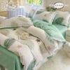 3pcs Leaves Duvet Cover Set Pillowcases No Filling no flat sheet Twin Single Queen King Size Girls Bedding Linen