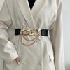 Punk Party Sweater Gothic Coat Tassel Chain Women Punk Belts PU Leather Waistband Jeans Waist Strap