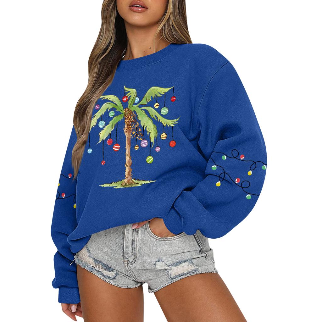 Women  Tops Women's Long Sleeve Sweatshirt Casual Crewneck Loose Fit Pollover Fleece Tops