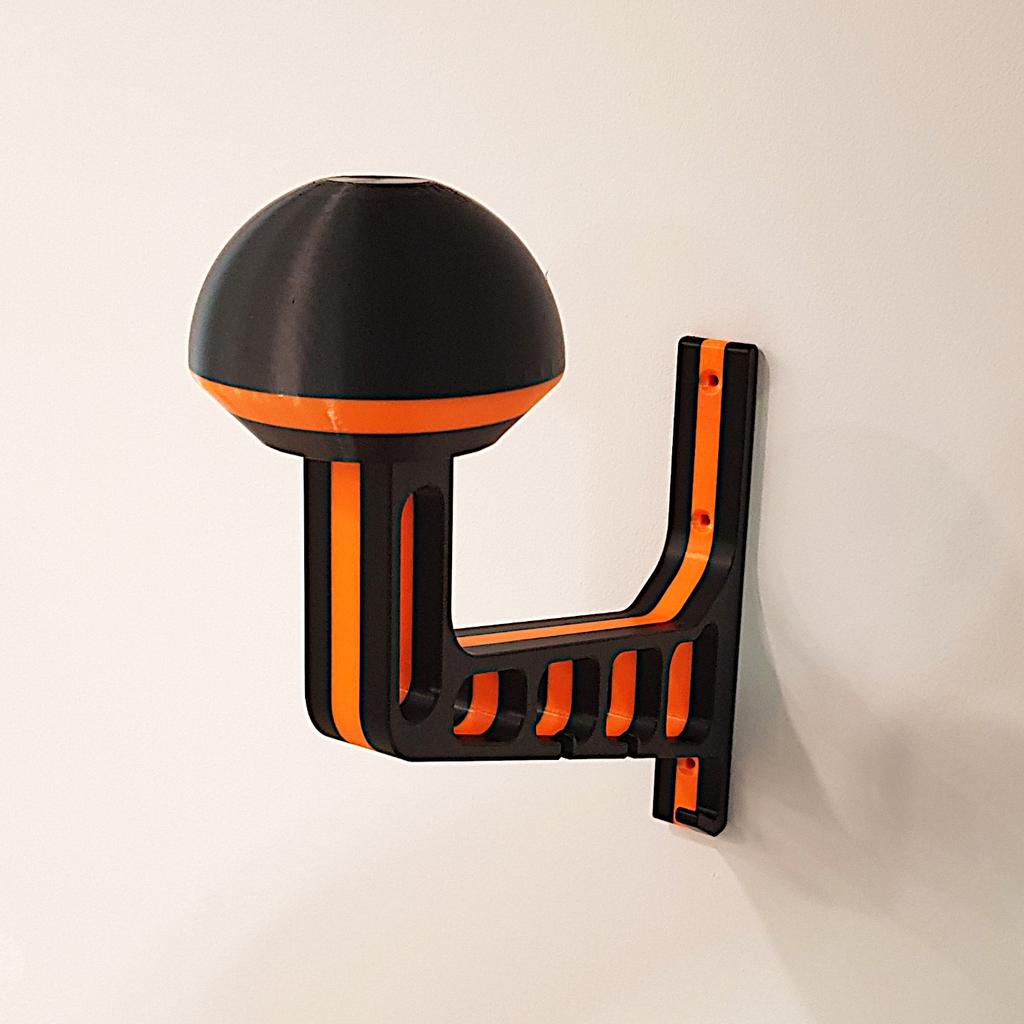 V1 Motorcycle Helmet Hook Holder Black and Orange