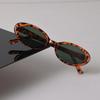 Designer Oval Sunglasses Women Men Retro Black Sun Glasses Luxury Personality Eyewear Mirror Small Frame Brand