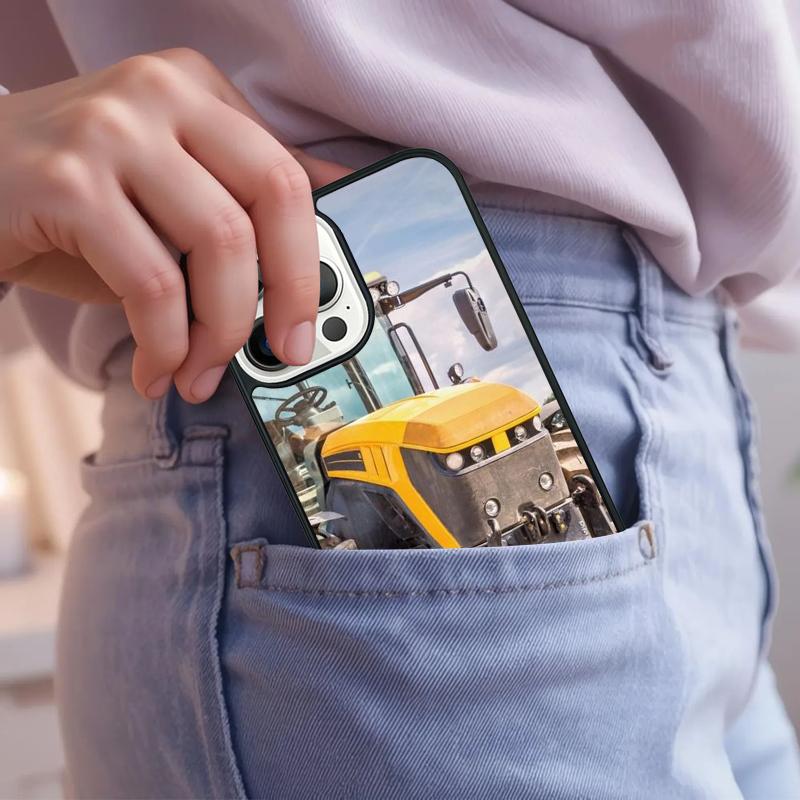 Farm Vehicle Tractor Phone Case For iPhone 17 Air 15 16e 14 13 Pro Max Coque 12 11 Pro Max PLUS cover