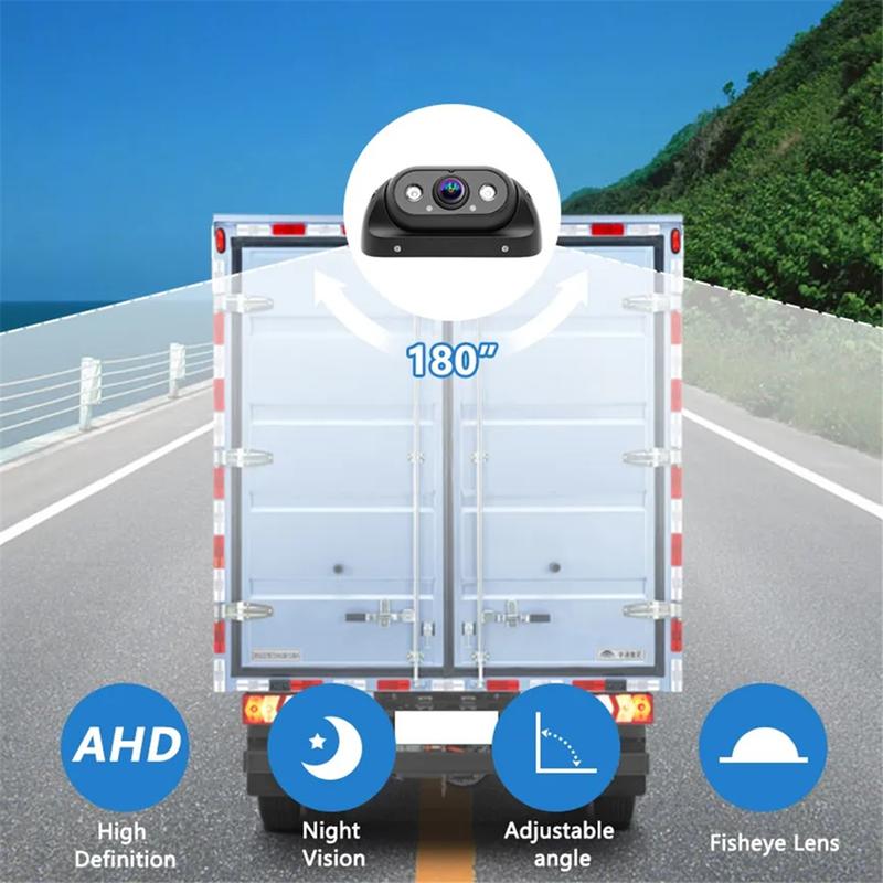 AHD 1920x1080P High Definition CCD Truck Starlight Night Vision Metal Shell HD Rear View Camera for Farm Truck Bus RV
