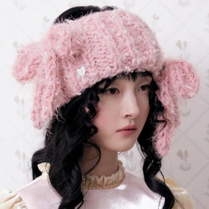 HANDMADE CROCHET HEADBAND EARWARMER (PINK)