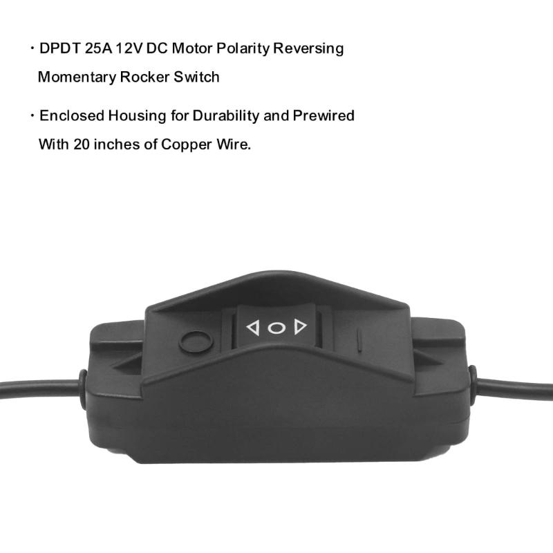 Firm ABS Covered 25A 12V Motor Direction Equipment Featuring Simple Linking And Reliable Function
