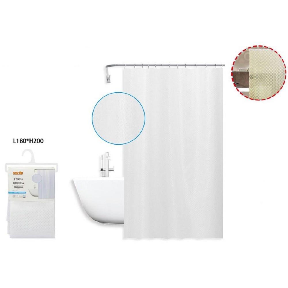 Tenda Doccia Pieghevole Magnetica In Lino - Antispruzzo, Impermeabile, 80x200 Cm, Colore Beige - Foto 8