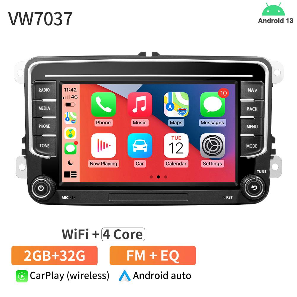 7inch Car Radio CarPlay Android Auto for Volkswagen VW Passat B6 B7 CC Tiguan Touran GOLF POLO CarPlay 7inch 2+32GB / 4+64GB