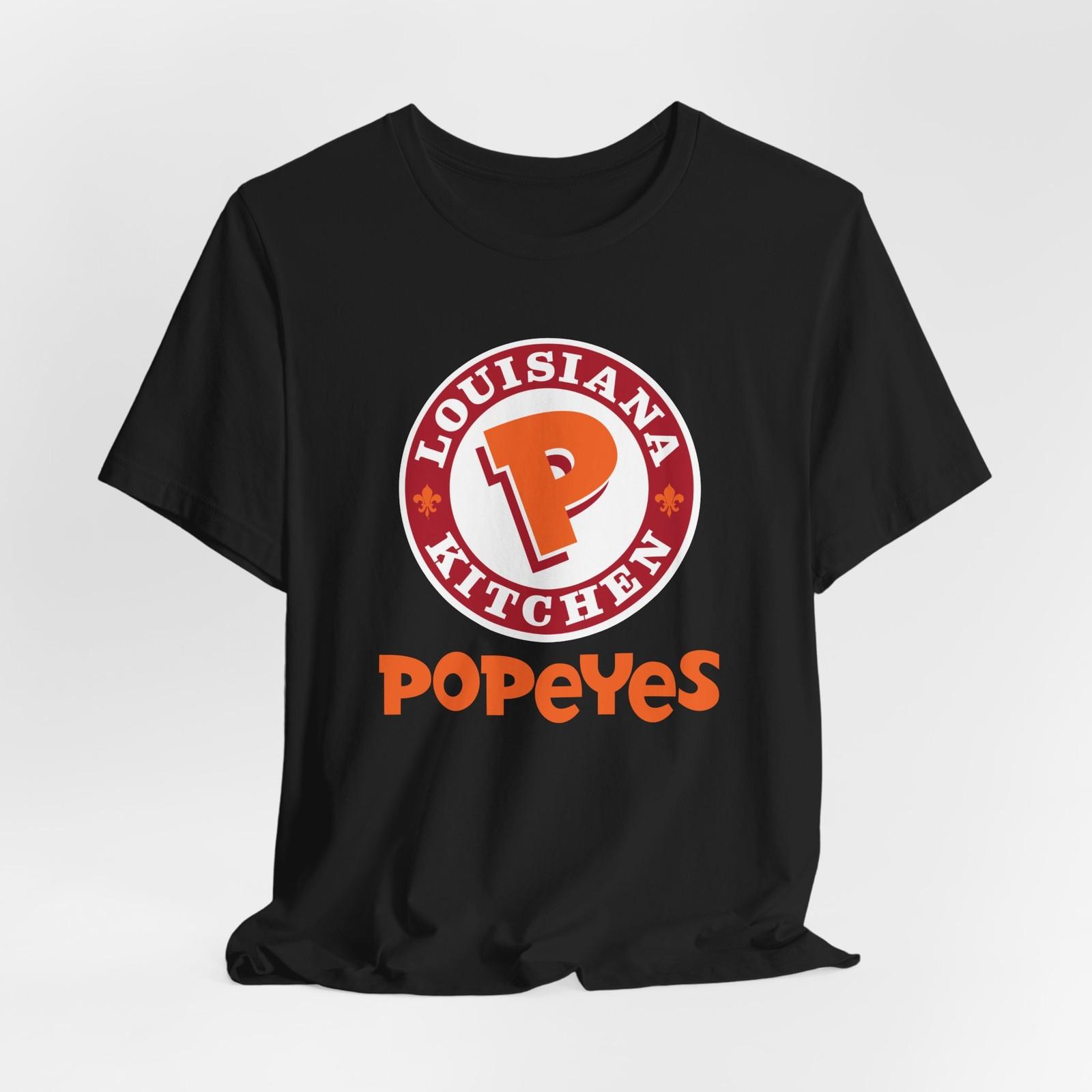 Popeyes Restaurant Logo Unisex T-Shirt Black Navy S-5XL S разноцветный