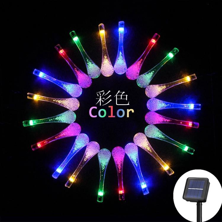 Water Droplets Solar String Lights 12m 100led Waterproof Outdoor Decoration Garland Fariy Lights Christmas Wedding Party Garden