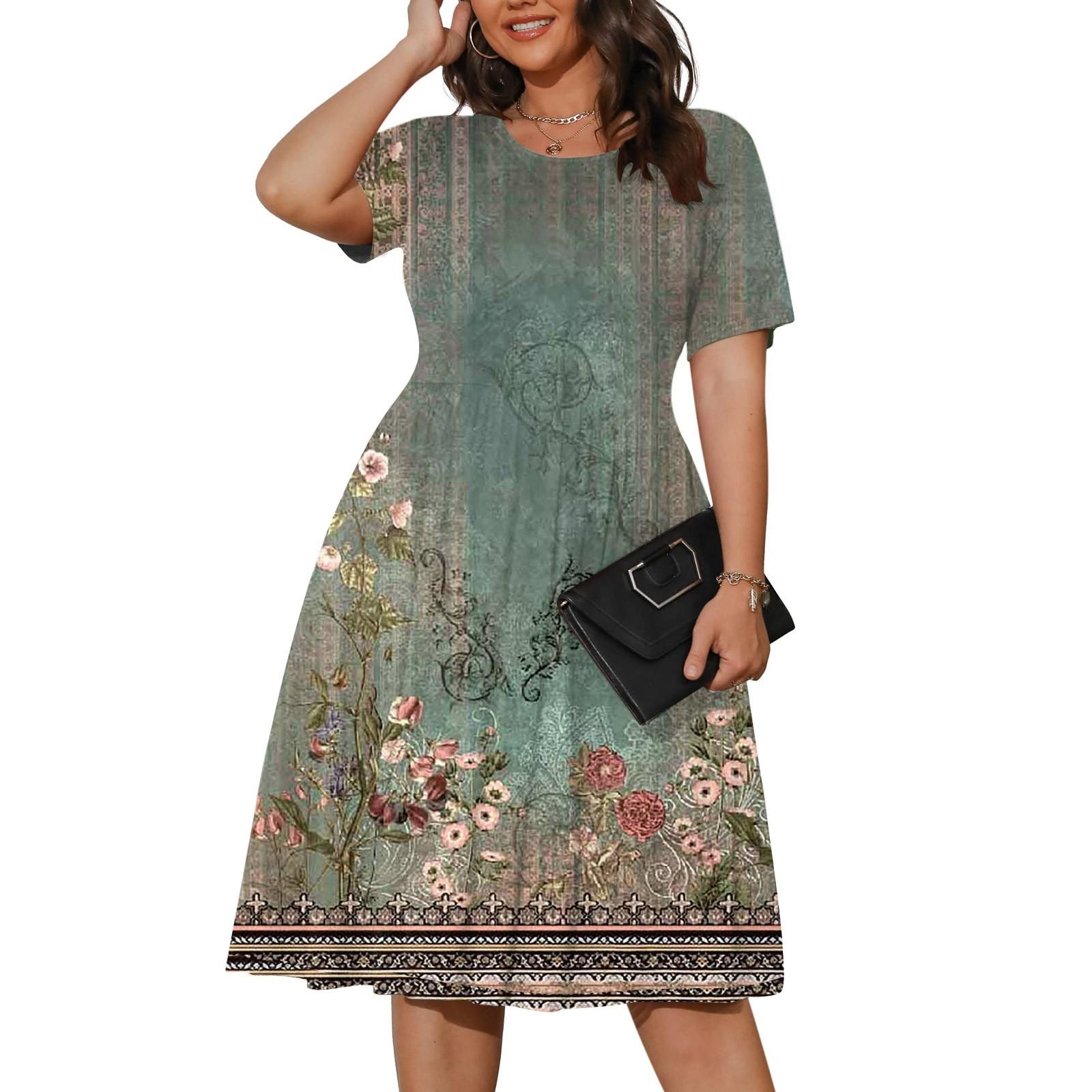 Женское летнее платье больших размеров — фото 8