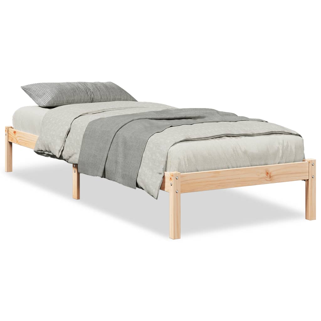 Vidaxl Longer Bed Without Mattress, 90X220 Cm, Solid Pine Wood