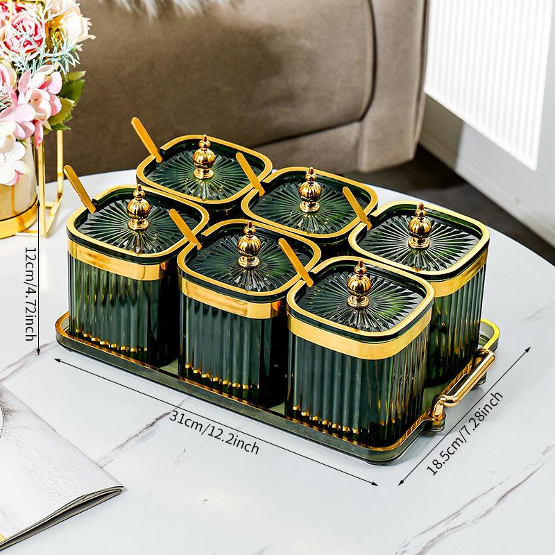 Spice Storage Box Home Kitchen High-end Peppercorn Condiment Seasoning Jar Food Grade Dry Material Sealing Jar Set