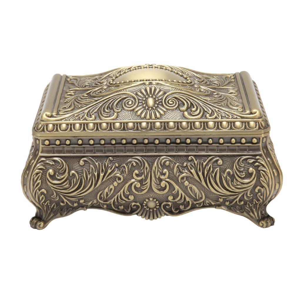 Vintage Jewelry Box Home Creative European Style Treasure Storage Case Wedding Birthday Gift Retro