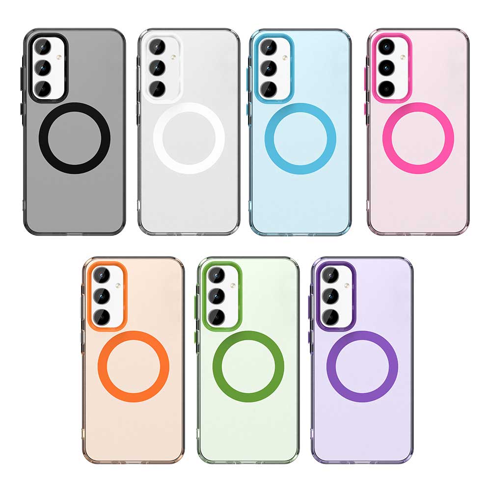 Magsafe Matte Phone Case For Samsung Galaxy A55 A35 A25 A15 5G Protective Case Magnetic Wireless Charging Shockproof Back Cover