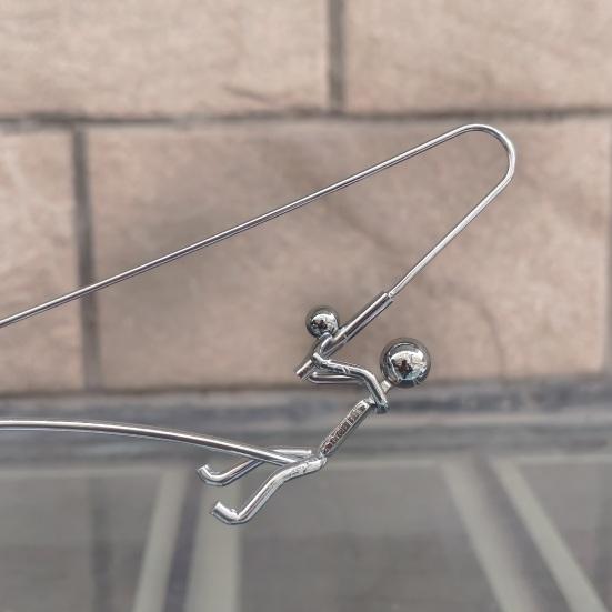 Scultura del Pescatore in Equilibrio Statuetta Artistica del Pescatore Arte Cinetico Equilibrio Fisico Pescatore in Metallo Giocattolo da Scrivania Decorazione da Scrivania