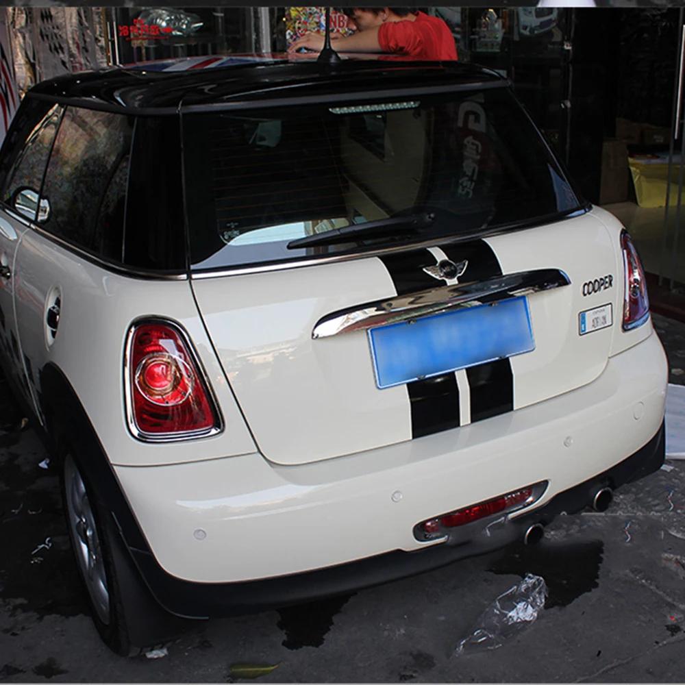 Middle Parallel Lines Hood+Trunk Car Stickers And Decals For BMW MINI Cooper S Hatchback R56 2007-2014 Car Styling Accessories