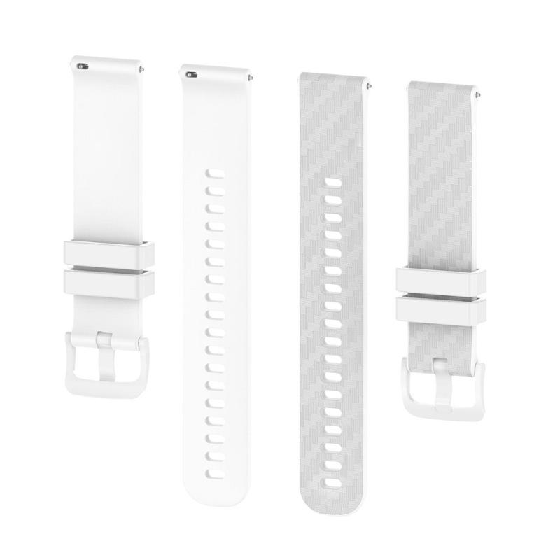 Colorful Silicone Watchband Carbon Fiber Pattern Strap Bracelet Wristband 22mm Compatible For Xiaomi