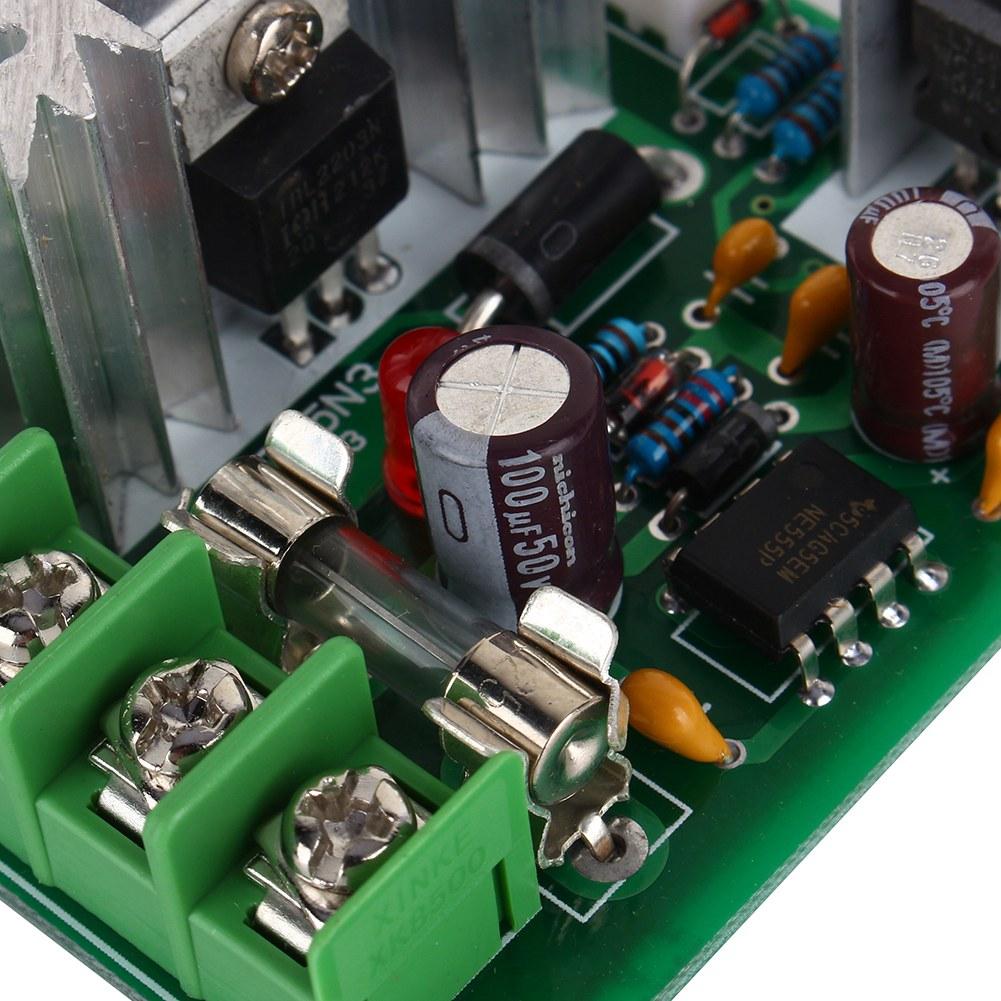 Pulse Width PWM DC Motor Speed Controller 12V24V30V 120W Universal Controller Switch With Fuse