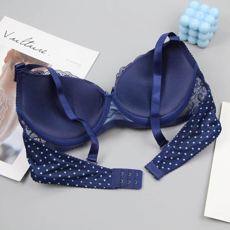 Sexy Gathering Bra Set Lace Fashion Comfortable Bra Skin-friendly Breathable Underwear