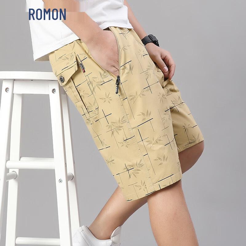 ROMON Men s Summer Loose Casual Beach Pants 5XL