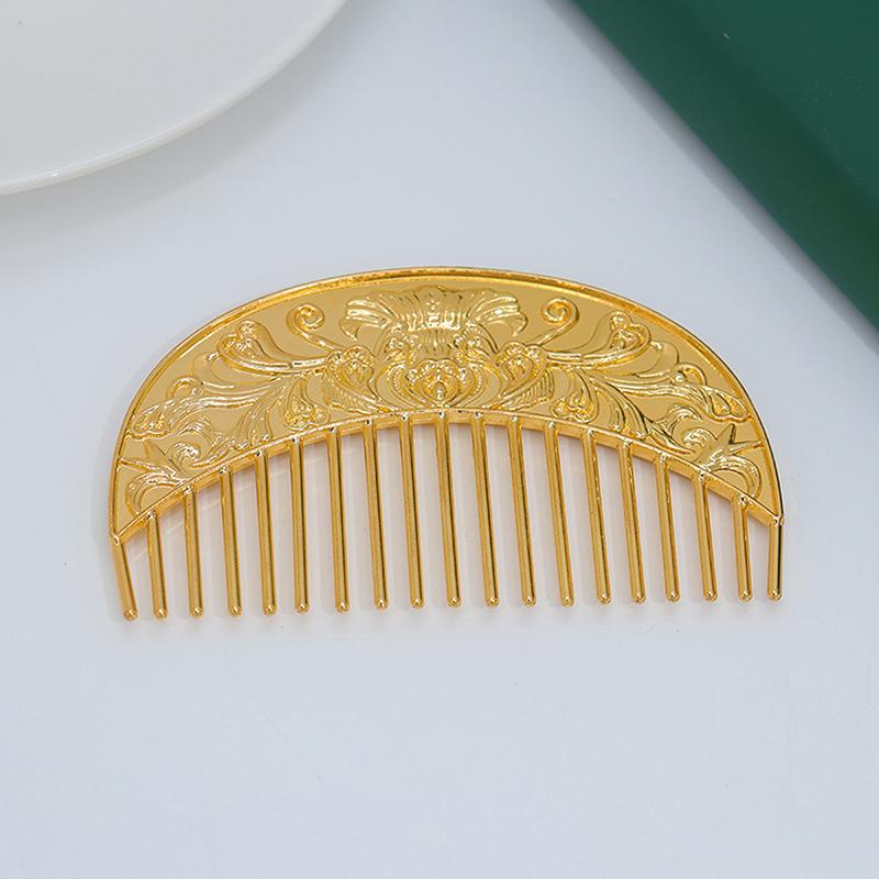 Chinese Hairpin Retro Hair Comb Hanfu Dish Hairpin Hair Ornament Hollow Carved Hair Comb Exquisite Hair Accessories Gifts