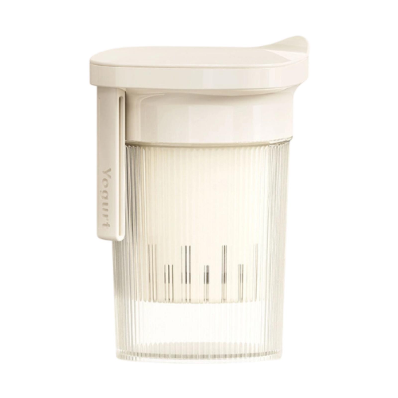 

Greek Yogurt Strainer Food Strainer Household for Milk Yogurt Juice Yogurt Filter Cup Pressure Filtration Whey Separator бежевий